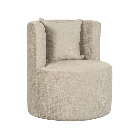 LABEL51 Fauteuil Evy - Beige - Fluweel - 65 cm van LABEL51 – Luxe comfort op maat van PureWonen. Vraag naar de beste prijs.