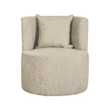 LABEL51 Fauteuil Evy - Beige - Fluweel - 65 cm van LABEL51 – Luxe comfort op maat van PureWonen. Vraag naar de beste prijs.