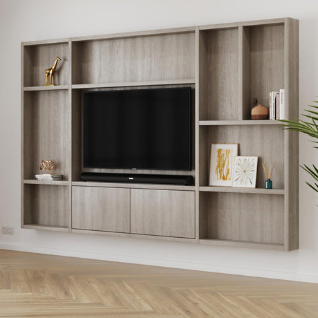Flatbox Cinewall // Grey Noble Chestnut van area77 – Luxe comfort op maat van PureWonen. Vraag naar de beste prijs.