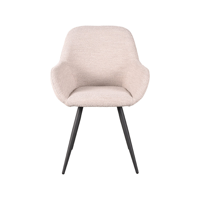 LABEL51 Eetkamerstoel Fender - Naturel - Boucle van LABEL51 - laagste prijs offerte van PureWonen