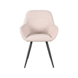 LABEL51 Eetkamerstoel Fender - Naturel - Boucle van LABEL51 - laagste prijs offerte van PureWonen