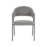 LABEL51 Eetkamerstoel Lowen - Grijs - Boucle van LABEL51 – Luxe comfort op maat van PureWonen. Vraag naar de beste prijs.