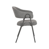 LABEL51 Eetkamerstoel Lowen - Grijs - Boucle van LABEL51 – Luxe comfort op maat van PureWonen. Vraag naar de beste prijs.