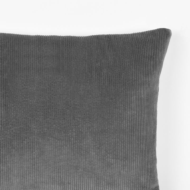 LABEL51 Sierkussen Rib - Donkergrijs - Katoen van LABEL51 - laagste prijs offerte van PureWonen