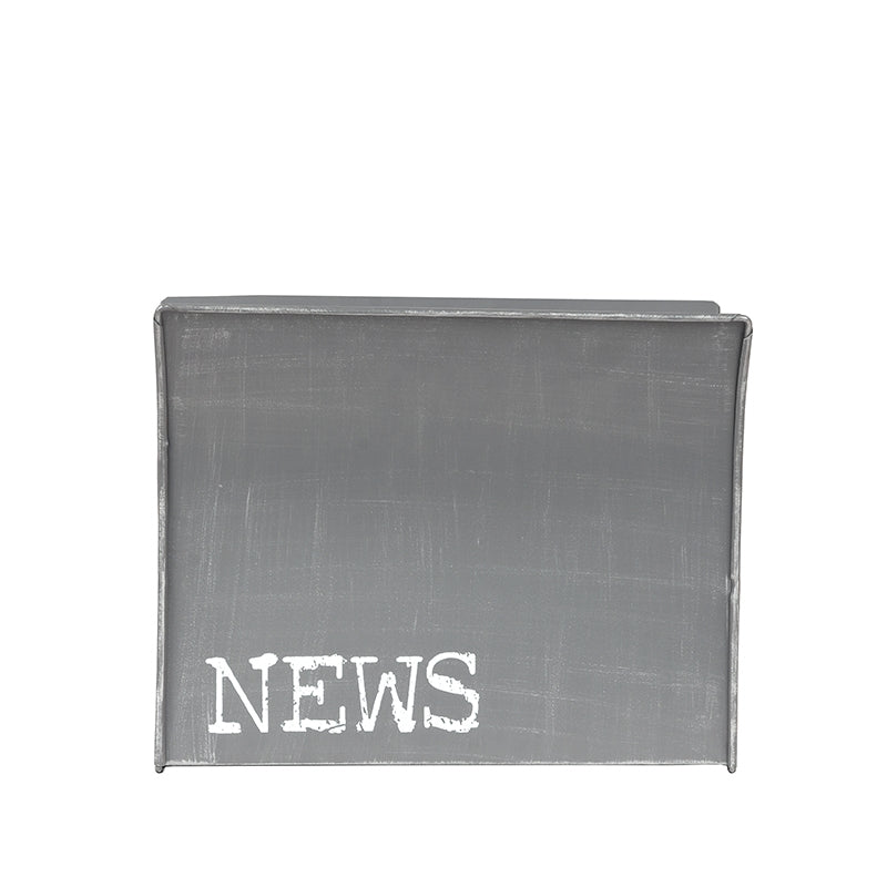 LABEL51 Wanddecoratie Magazinehouder - Antiek grijs - Metaal van LABEL51 – Luxe comfort op maat van PureWonen. Vraag naar de beste prijs.