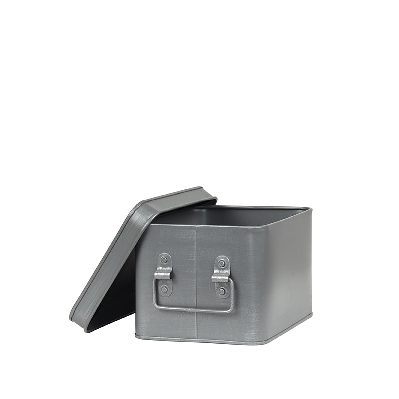 LABEL51 Media Opbergkist - Grijs - Metaal - M van LABEL51 – Luxe comfort op maat van PureWonen. Vraag naar de beste prijs.