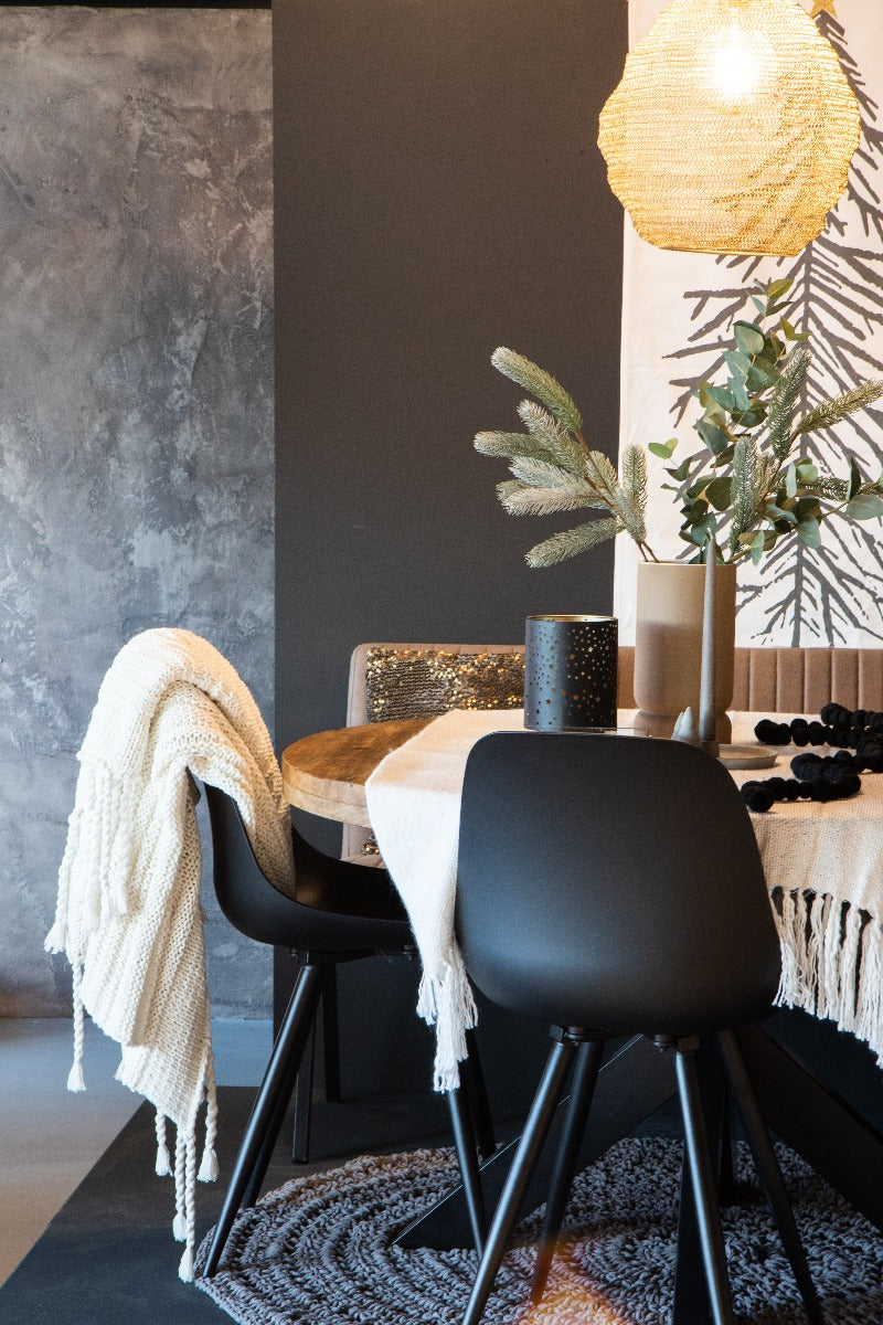 LABEL51 Eetkamerstoel Monza - Zwart - Kunststof van LABEL51 – Luxe comfort op maat van PureWonen. Vraag naar de beste prijs.