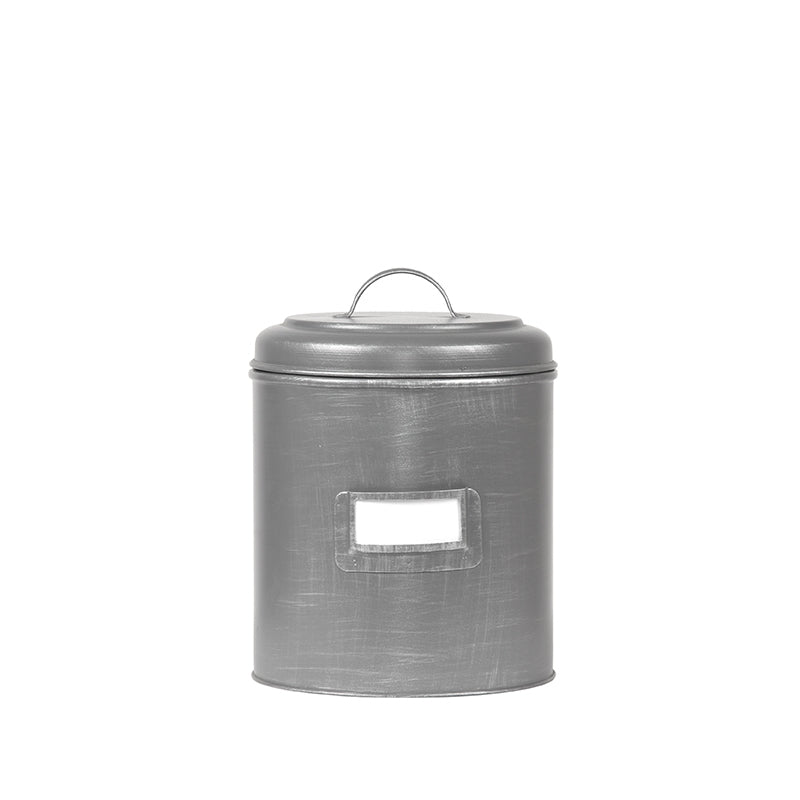 LABEL51 Opbergblik - Antiek grijs - Metaal - M - 14x14x20 cm van LABEL51 - laagste prijs offerte van PureWonen