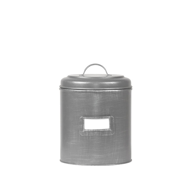 LABEL51 Opbergblik - Antiek grijs - Metaal - M - 14x14x20 cm van LABEL51 - laagste prijs offerte van PureWonen