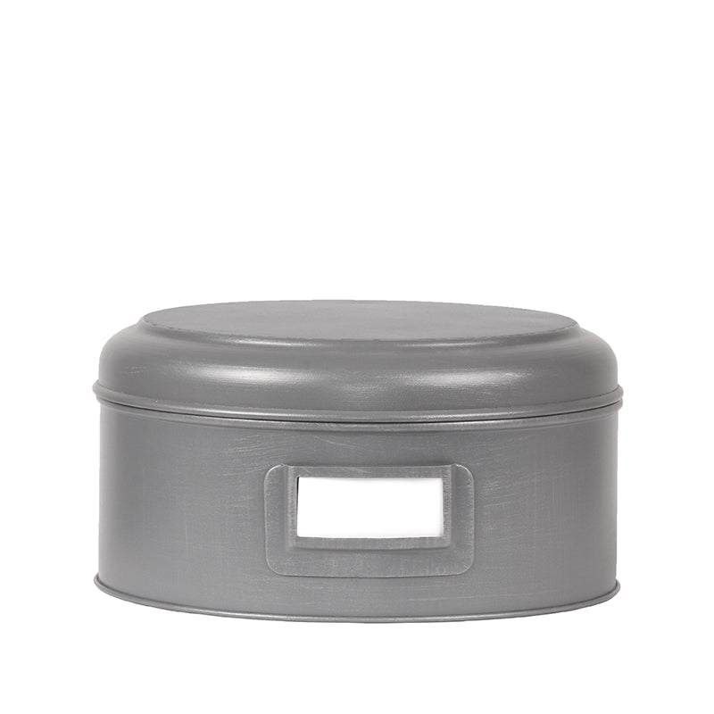 LABEL51 Opbergblik - Antiek grijs - Metaal - XL - 25x25x13 cm van LABEL51 – Luxe comfort op maat van PureWonen. Vraag naar de beste prijs.