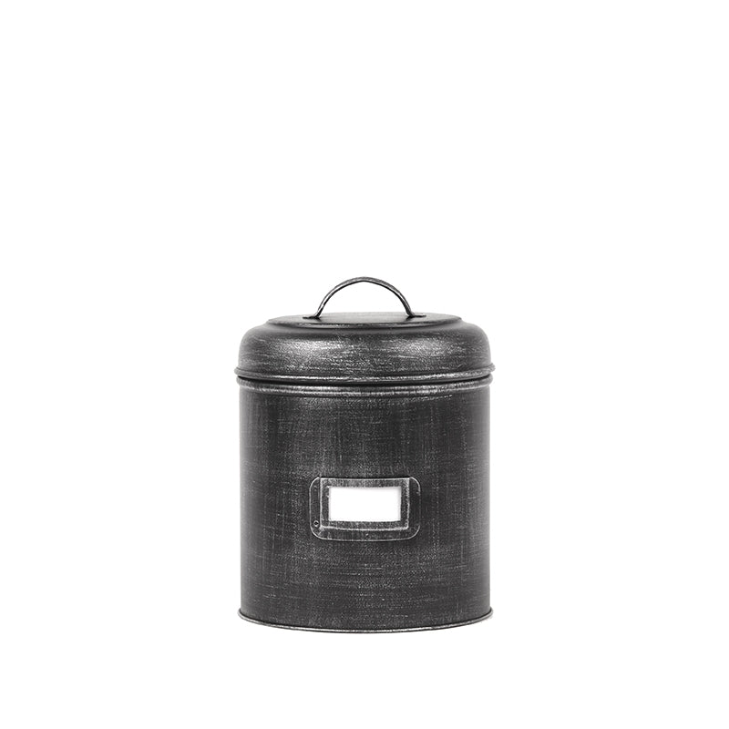 LABEL51 Opbergblik - Zwart - Metaal - S - 10x10x15 cm van LABEL51 - laagste prijs offerte van PureWonen