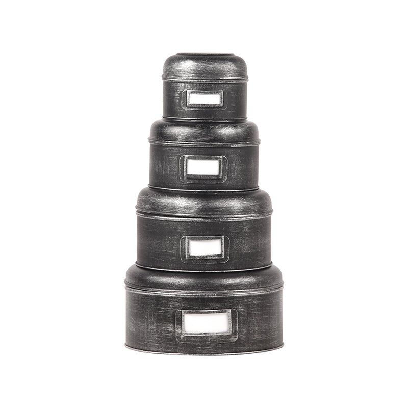 LABEL51 Opbergblik - Zwart - Metaal - L - 22x22x12 cm van LABEL51 – Luxe comfort op maat van PureWonen. Vraag naar de beste prijs.