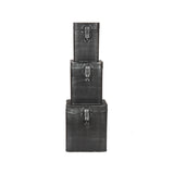 LABEL51 Opbergkist - Antiek grijs - Metaal - M - 12x12x17 cm van LABEL51 – Luxe comfort op maat van PureWonen. Vraag naar de beste prijs.