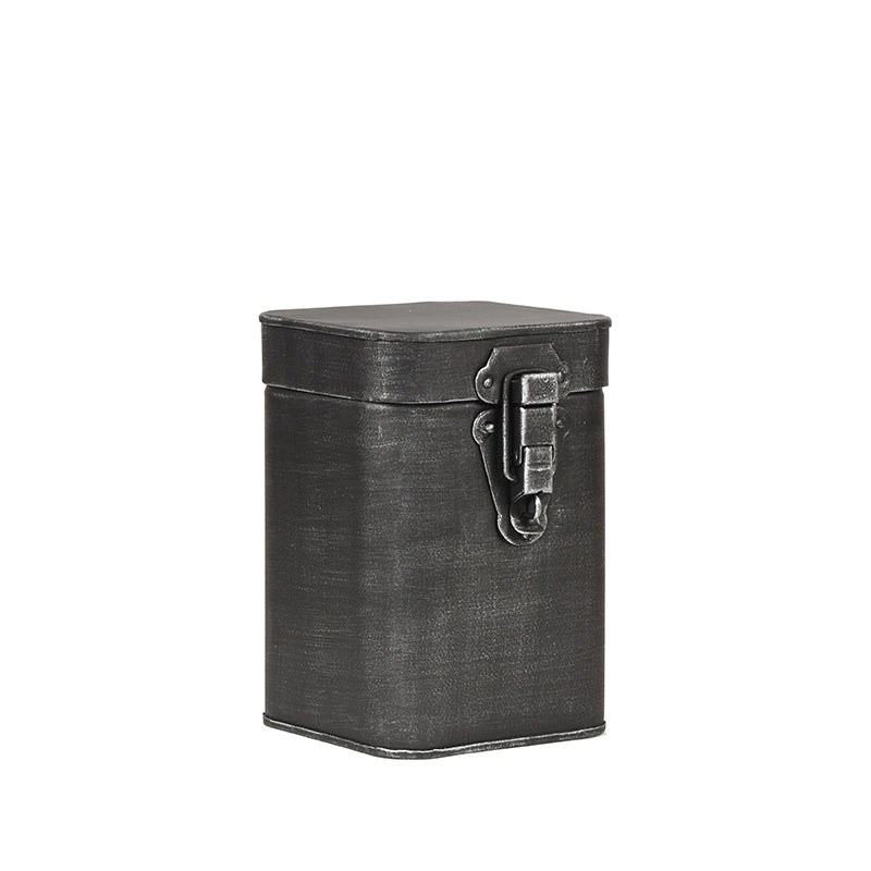LABEL51 Opbergkist - Antiek grijs - Metaal - M - 12x12x17 cm van LABEL51 – Luxe comfort op maat van PureWonen. Vraag naar de beste prijs.