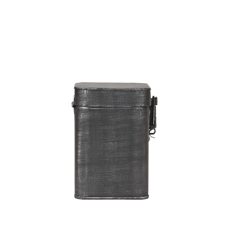 LABEL51 Opbergkist - Antiek grijs - Metaal - M - 12x12x17 cm van LABEL51 – Luxe comfort op maat van PureWonen. Vraag naar de beste prijs.