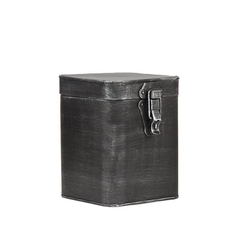 LABEL51 Opbergkist - Antiek grijs - Metaal - L - 15x16x19 cm van LABEL51 - laagste prijs offerte van PureWonen