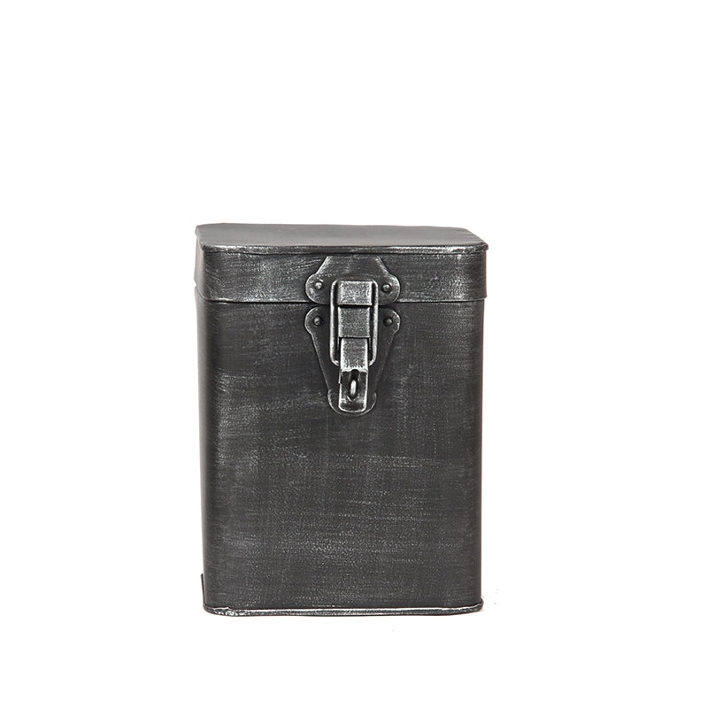 LABEL51 Opbergkist - Antiek grijs - Metaal - L - 15x16x19 cm van LABEL51 - laagste prijs offerte van PureWonen