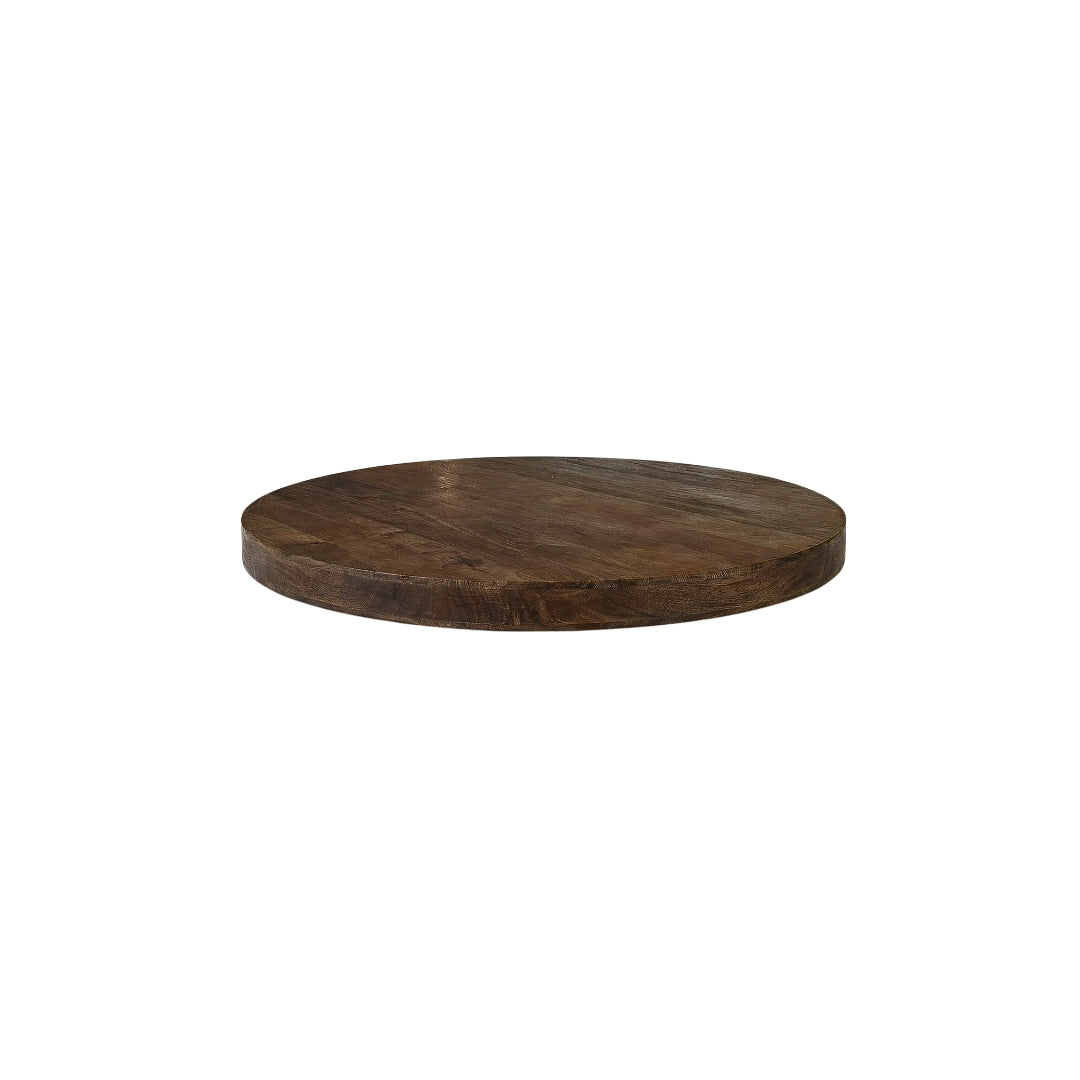 LABEL51 Eetkamertafel Tafelblad Rond - Zwart - Mangohout - 70 cm - Rond van LABEL51 – Luxe comfort op maat van PureWonen. Vraag naar de beste prijs.