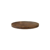 LABEL51 Eetkamertafel Tafelblad Straight Edge - Naturel - Mangohout - 70 cm - Rond