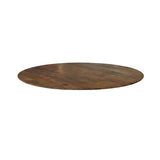 LABEL51 Eetkamertafel Tafelblad Sloppy Edge - Nature Smooth - Mangohout - 130 cm - Rond Sloppy
