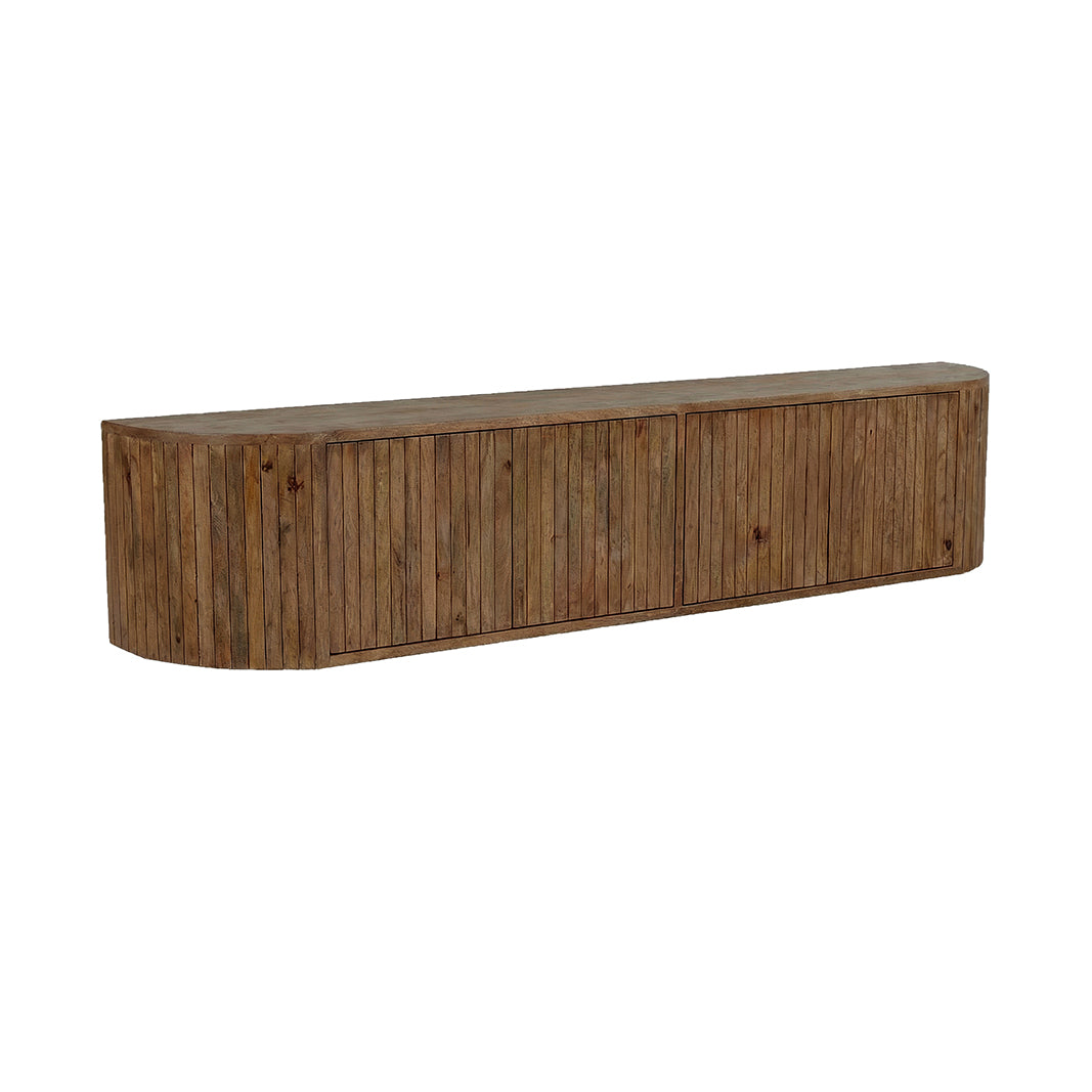 LABEL51 Tv-meubel Miya - Nature Smooth - Mangohout - 220 cm