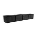 LABEL51 Tv-meubel Nori - Zwart - Mangohout - 220 cm