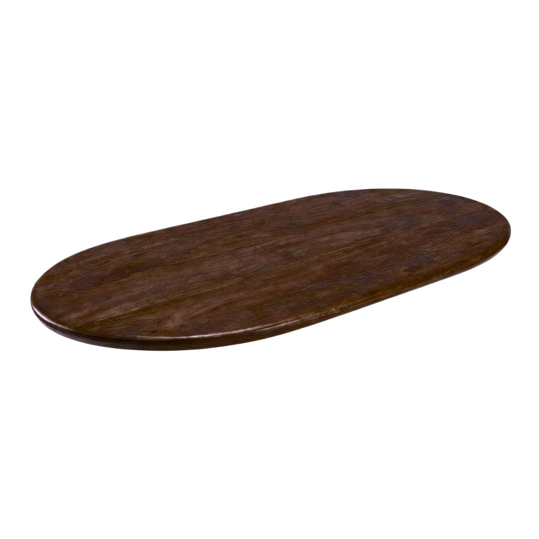 LABEL51 Tafelblad - 1407 Tafelblad Halve Cirkel - Espresso - Mangohout - 220 cm - Halve Cirkel