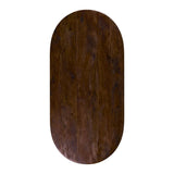 LABEL51 Tafelblad - 1407 Tafelblad Halve Cirkel - Espresso - Mangohout - 220 cm - Halve Cirkel