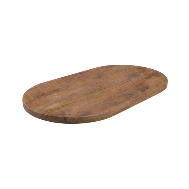 LABEL51 Eetkamertafel Tafelblad Halve Cirkel - Nature Smooth - Mangohout - 160 cm - Halve Cirkel van LABEL51 – Luxe comfort op maat van PureWonen. Vraag naar de beste prijs.