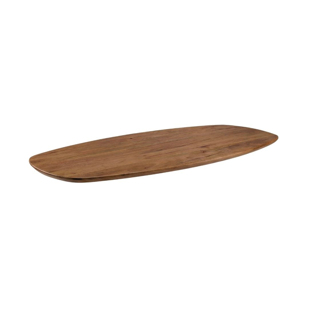 LABEL51 Eetkamertafel Tafelblad Deens Ovaal - Nature Smooth - Mangohout - 180 cm - Deens Ovaal