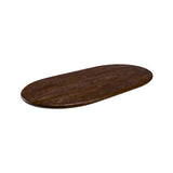 LABEL51 Tafelblad - 1407 Tafelblad Halve Cirkel - Espresso - Mangohout - 160 cm - Halve Cirkel
