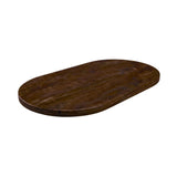 LABEL51 Tafelblad - 1407 Tafelblad Halve Cirkel - Espresso - Mangohout - 180 cm - Halve Cirkel
