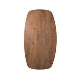 LABEL51 Eetkamertafel Tafelblad Deens Ovaal - Nature Smooth - Mangohout - 160 cm - Deens Ovaal
