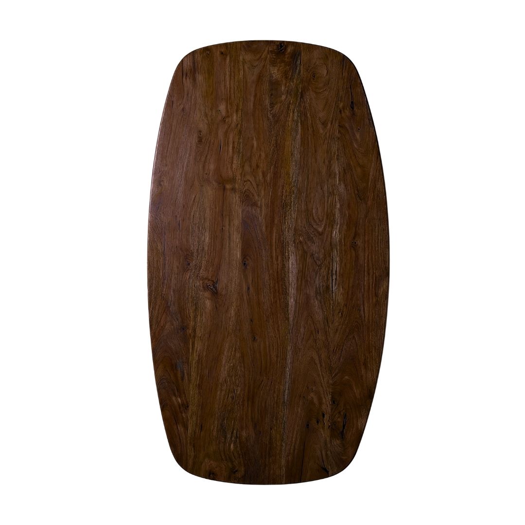 LABEL51 Eetkamertafel Tafelblad Deens Ovaal - Nature Smooth - Mangohout - 200 cm - Deens Ovaal van LABEL51 – Luxe comfort op maat van PureWonen. Vraag naar de beste prijs.