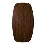 LABEL51 Eetkamertafel Tafelblad Deens Ovaal - Espresso - Mangohout - 220 cm - Deens Ovaal