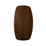 LABEL51 Tafelblad - 1407 Tafelblad Deens Ovaal - Espresso - Mangohout - 160 cm - Deens Ovaal