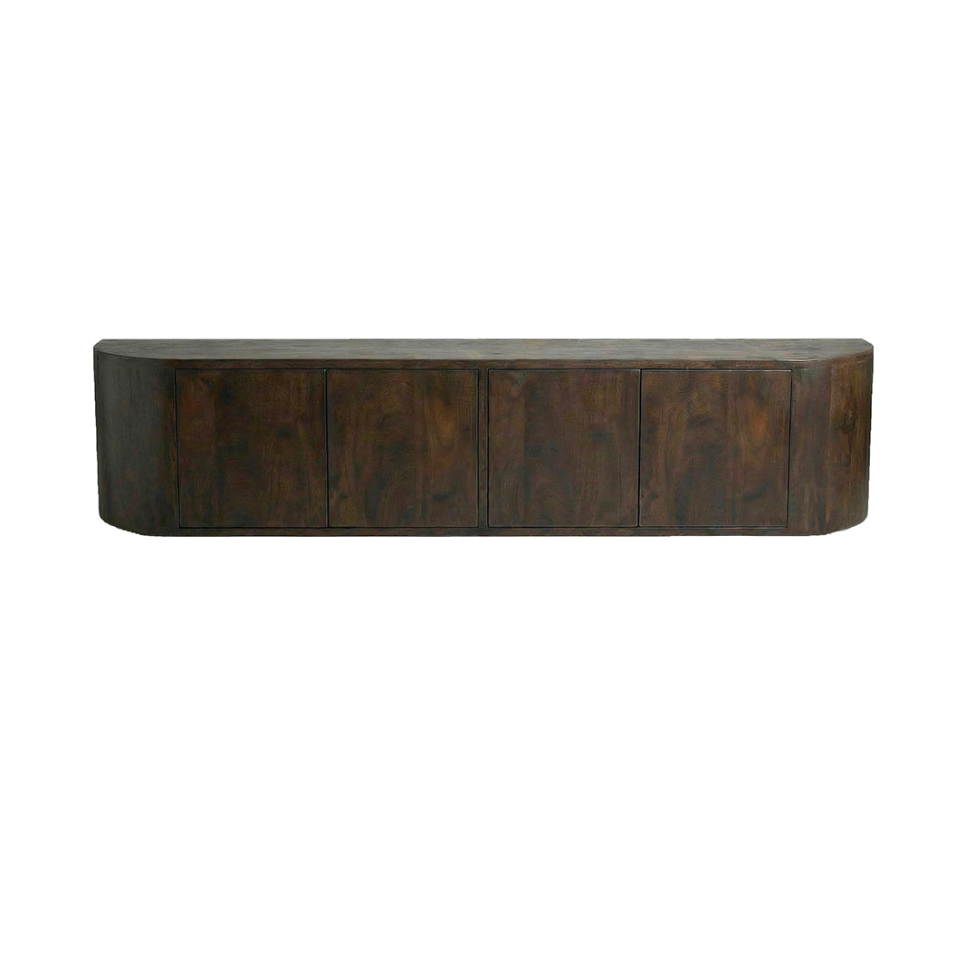 LABEL51 Tv-meubel Saya - Espresso - Mangohout - 220 cm