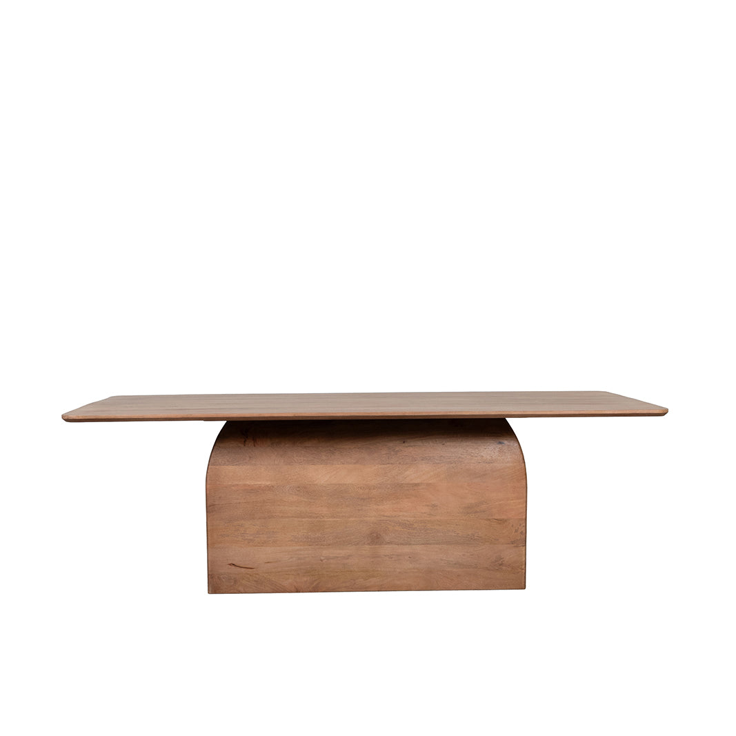 LABEL51 Eetkamertafel Owen - Nature Smooth - Mangohout - 200 cm - Rechthoek