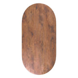 LABEL51 Eetkamertafel Tafelblad Halve Cirkel - Nature Smooth - Mangohout - 240 cm - Halve Cirkel