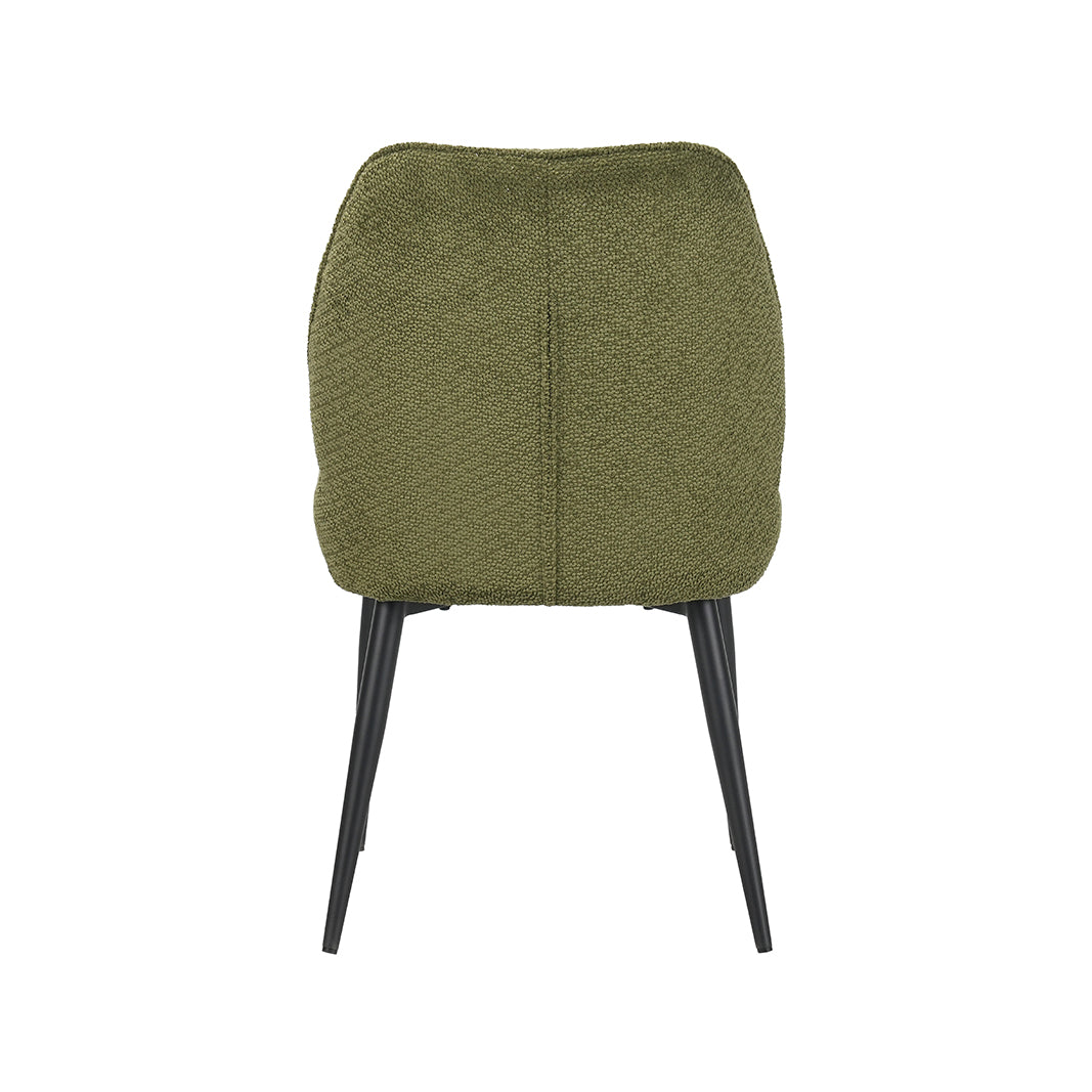 LABEL51 Eetkamerstoel Liam - Hunter - Egon - Zwart Metalen Frame