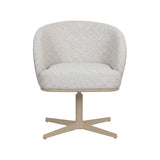 LABEL51 Eetkamerstoel Cannes - Naturel - Royal Boucle - Taupe Metalen Frame