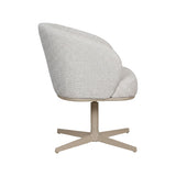 LABEL51 Eetkamerstoel Cannes - Naturel - Royal Boucle - Taupe Metalen Frame