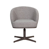 LABEL51 Eetkamerstoel Cannes - Mushroom - Royal Boucle - Brons Metalen Frame