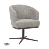 LABEL51 Eetkamerstoel Cannes - Mushroom - Royal Boucle - Brons Metaal
