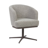 LABEL51 Eetkamerstoel Cannes - Mushroom - Royal Boucle - Brons Metaal