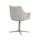 LABEL51 Eetkamerstoel Nozomi - Naturel - Royal Boucle - Taupe Metaal