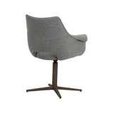 LABEL51 Eetkamerstoel Nozomi - Mushroom - Royal Boucle - Brons Metalen Frame