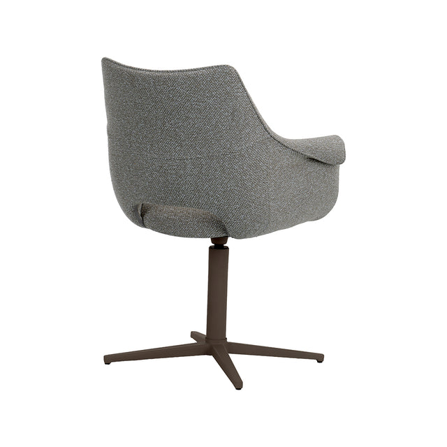 LABEL51 Eetkamerstoel Nozomi - Mushroom - Royal Boucle - Brons Metalen Frame