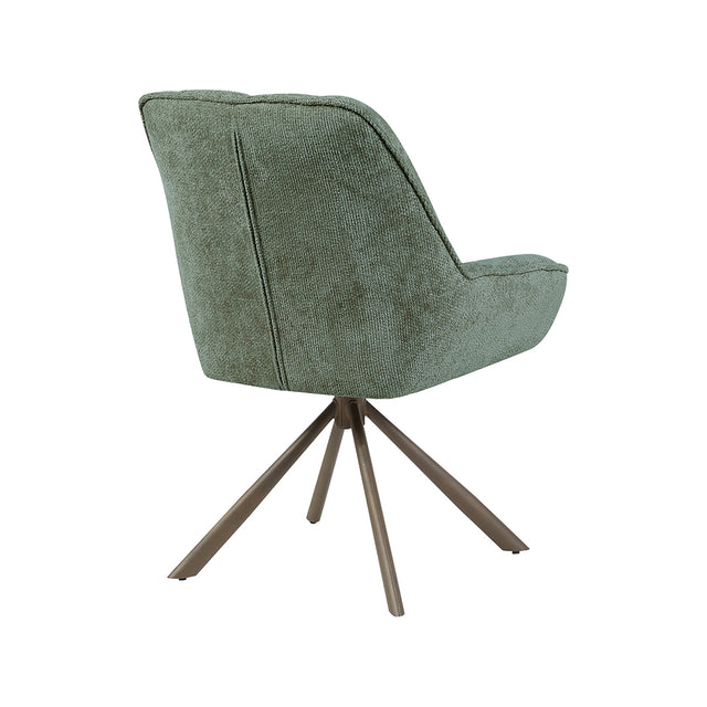 LABEL51 Eetkamerstoel Reims - Hunter - Haga - Brons Metalen Frame