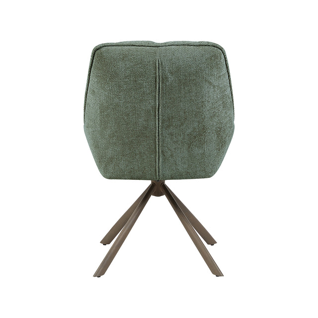 LABEL51 Eetkamerstoel Reims - Hunter - Haga - Brons Metalen Frame